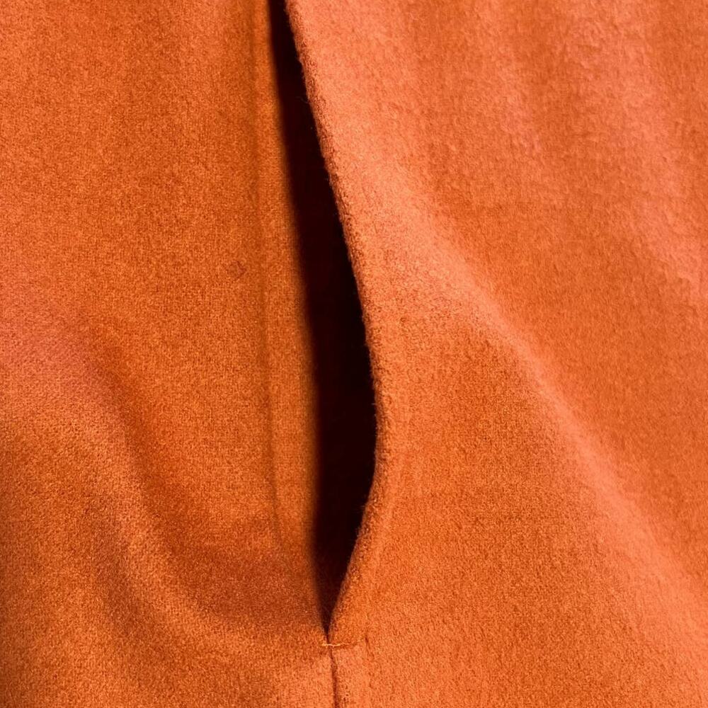 Rosa Thea Womens Orange Hooded Button Front Zip Up Jacket Size Medium - Picture 12 of 13
